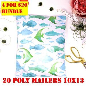 20 Pack 10x13 Poly Mailers Marine Designer Bags